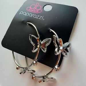 Paparazzi Silver Butterfly Hair Clips